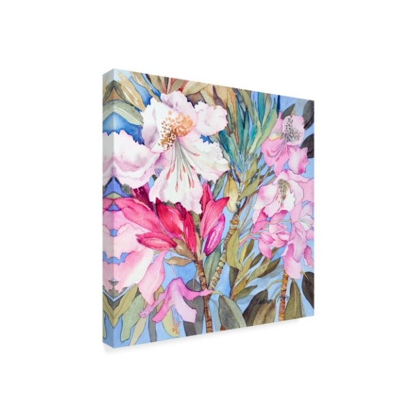 Sharon Pitts 'Rhododendron Flowers' Canvas Art,24x24